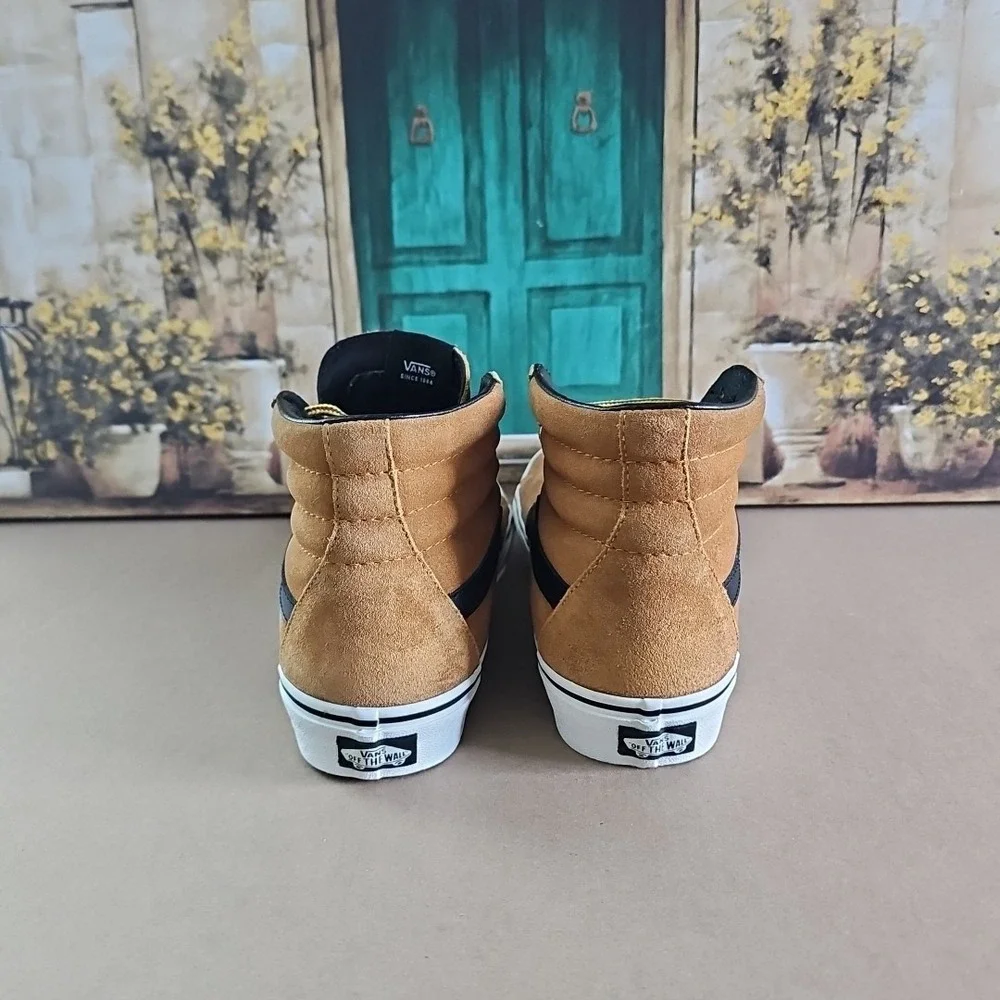 VANS SK-8‎ Hi Brown Suede High-Top Skater Skateboard Shoes Sneaker Size M9.5/W11